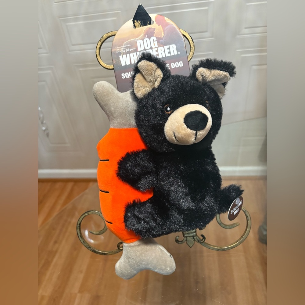 Dog Whisperer ~ Huggie Very Solf Bear Squeaky 11”~ Dog Toy